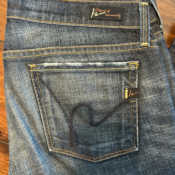 Citizen Of Humanit low waist cropped / capri jeans . Kelly #063 . Size 28 - Picture 2 of 12